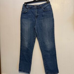 Faded Glory Classic Denim Straight Leg Jeans Women Size 14 Average Medium Wash